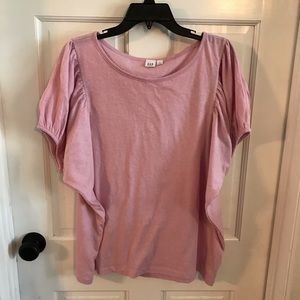 Light Purple Gap Top with Puffy Sleeves